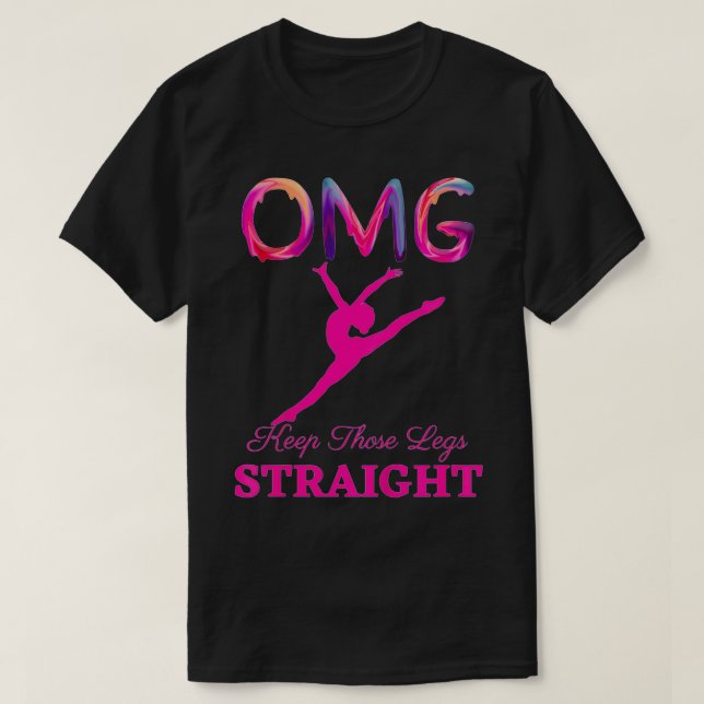 Behålla Den Ben Raka Gymnastic Coach App T Shirt (Design framsida)