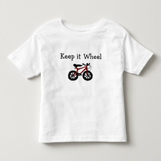 Behålla-den-Rulla småbarncykelutslagsplatsen T Shirt (Framsida)