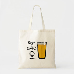 Behålla Den Simple Léf Beer Tygkasse