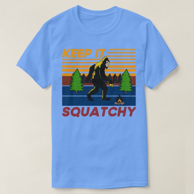 Behålla Den tjocka Bigfoot Sasquatch 8 T Shirt (Design framsida)