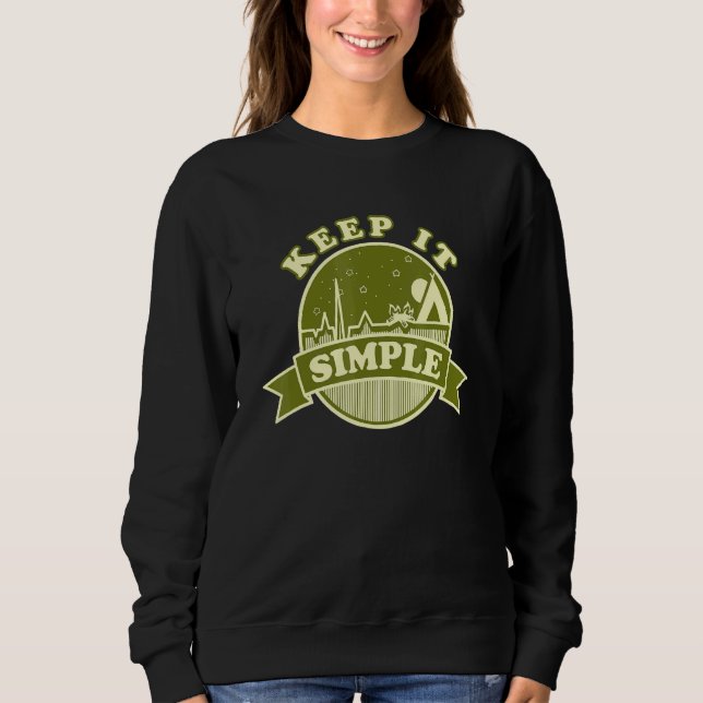 Behålla Det är enkelt att resa i Camping Caravan C T Shirt (Framsida)