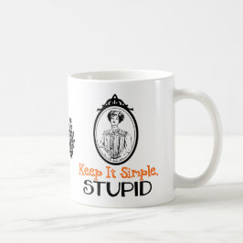Behålla det är enkelt, dumt | Snarky Victorian Quo Kaffemugg
