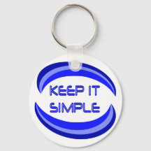 Behålla det enkel Recovery Slogan-citat i blått