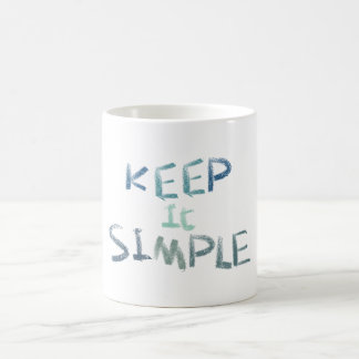 Behålla det enkelt kaffemugg