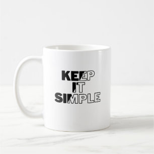 Behålla det enkelt kaffemugg