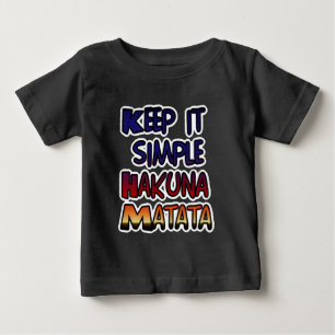 Behålla Det enkla utskriften av Hakuna Matata Art Tee