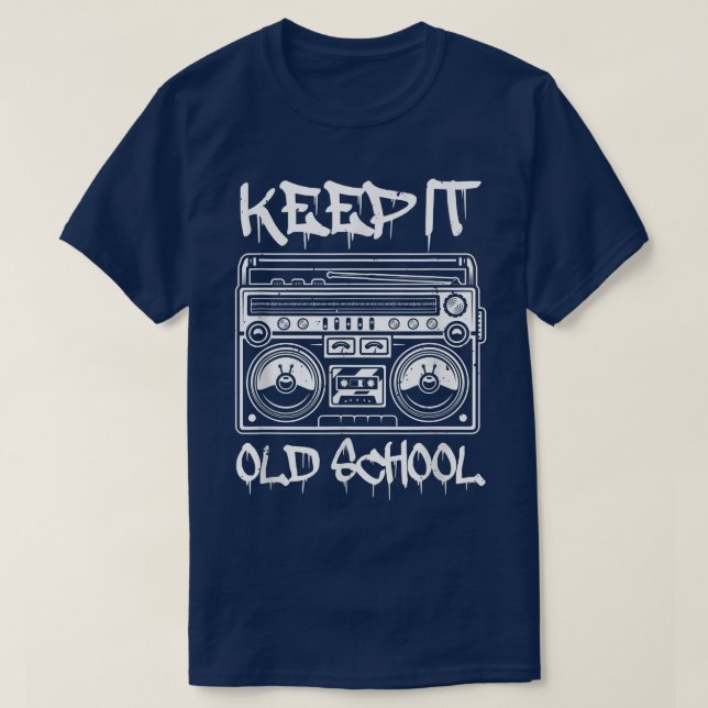 Behålla Det gamla Hip hop School Rap Breakdance Mu T Shirt (Design framsida)