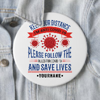 Behålla Din Avstånd Avstånd Följ Regler