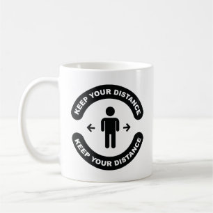 Behålla din Avstånd Kaffemugg