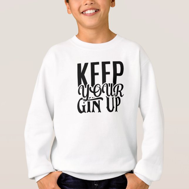 Behålla din Gin Up-tangent för att dra upp Gin Chi T Shirt (Framsida)