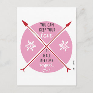 Behålla din Kärlek anti-Valentine Helg Vykort