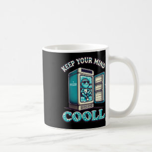 Behålla din logiska Coola Motiv citattecken Kaffemugg