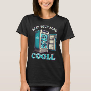 Behålla din logiska Coola Motiv citattecken T Shirt
