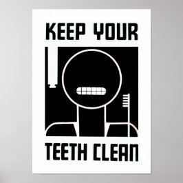 Behålla din tjugonrengöring poster