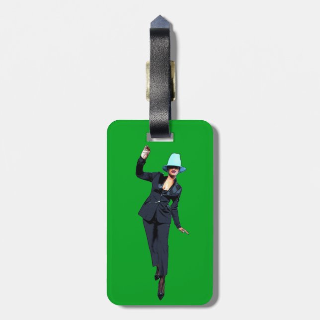 Behålla dina tre hjärtestreck bagagebricka (Baksidan Lodrät)