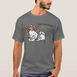 Behålla Dreaming Lejon Unicorn Fairy svan T Shirt