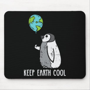 Behålla Earth Coola Penguin Lloon Earth Day Animal Musmatta