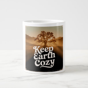 Behålla Earth Mysigt Träd Life Vintage Natature Sp Jumbo Mugg