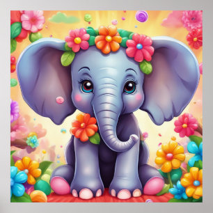 Behålla Elephant-design eller design Poster