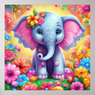 Behålla Elephant-design eller design Poster