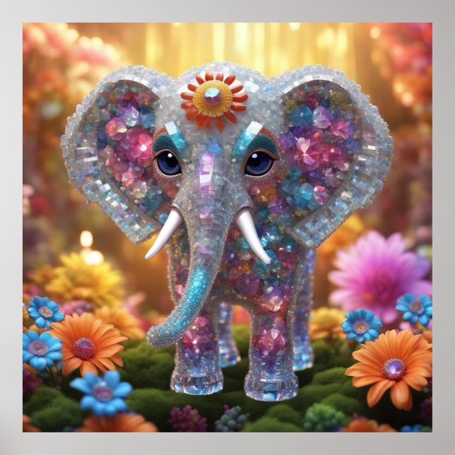 Behålla Elephant-design eller design Poster (Framsidan)