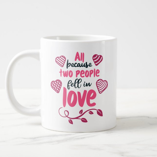 Behålla eller design av ditt eget kaffe, mugg, mug jumbo mugg (Vänster)