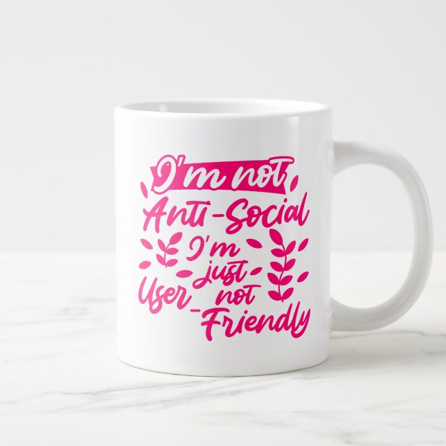 Behålla eller design av ditt eget kaffe, mugg, mug jumbo mugg (Höger)