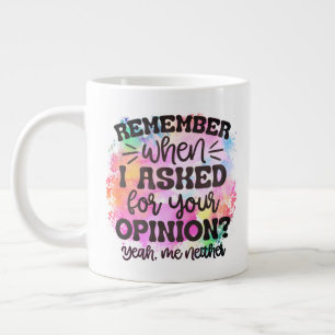 Behålla eller design för ditt eget - gigantiskt ka jumbo mugg