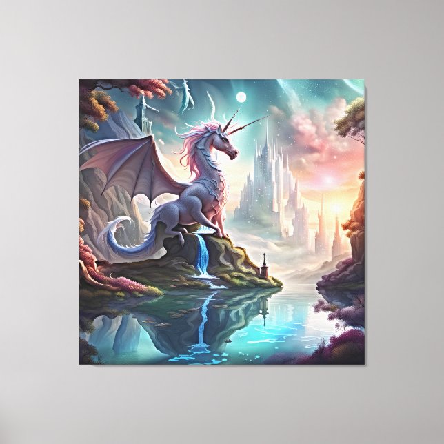 Behålla eller design för egen arbetsyta (glans) canvastryck (Framsida)