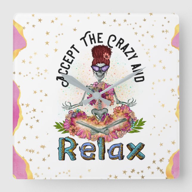 Behålla eller Skapa din egen vägglås Fyrkantig Klocka (Framsida)