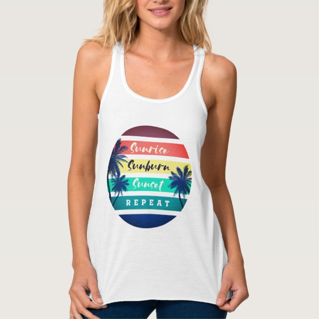 Behålla eller utformning av ditt eget - Tanktop Linne Med Racerback (Framsida)
