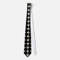 Behålla "Em Coming Martini Tie (svart)