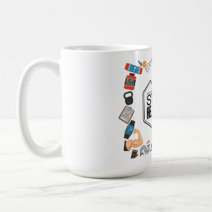 behålla en sund motivationsdesign kaffemugg