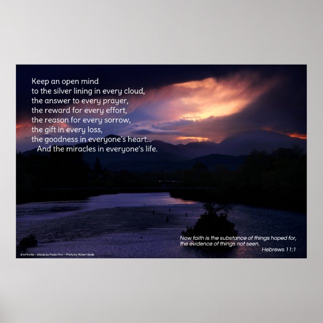 Behålla ett öppet sinne.. inspirerande poster (Framsidan)