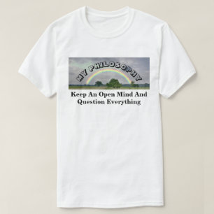 Behålla ett öppet sinne och fråga allt t shirt