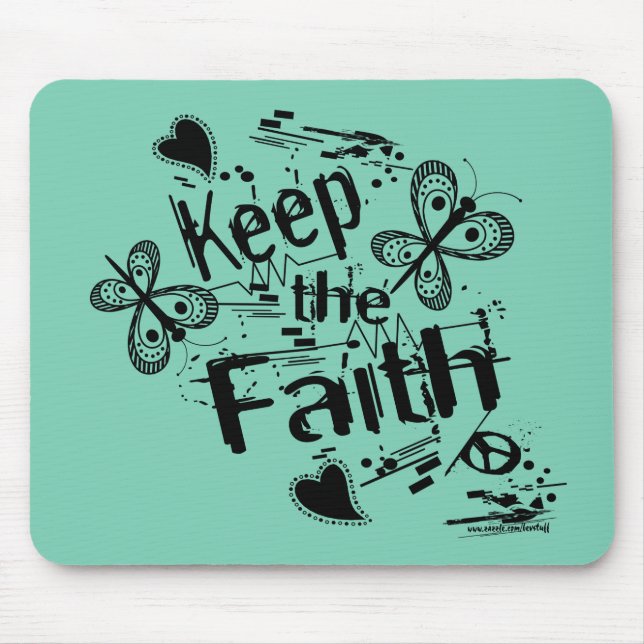 Behålla Faith Graffiti Standard Mouse Pad Musmatta (Framsidan)