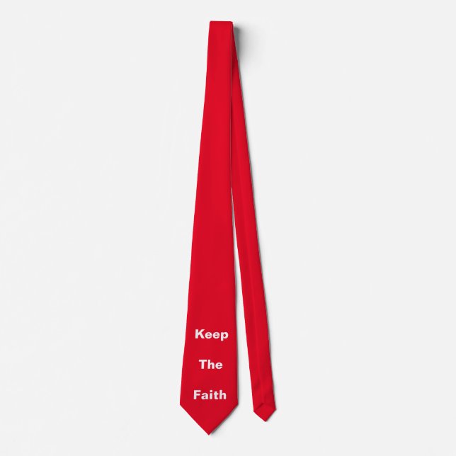 Behålla Faith Neck Tie - 2 (vit/röd) Slips (Framsida)