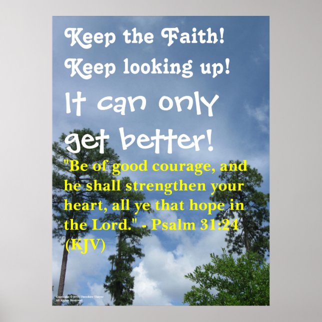 "Behålla Faith!" poster! Poster (Framsidan)