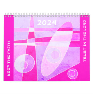 Behålla Faith - Trust in LORD (Rosa) Calendar Kalender