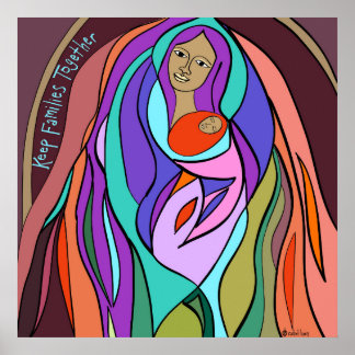 Behålla Families - Madonna for Large Poster tillsa