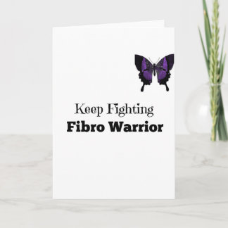 Behålla Fighting Fibro Warrior Greeting Card Kort