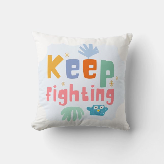 Behålla Fighting Kudde (Framsida)