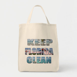 Behålla Florida Clean Tropical Beach Bag Tygkasse