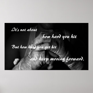 Behålla Flytta Forward Motivtive Poster