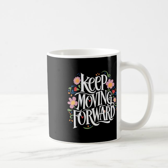 Behålla Flytta Framåt Glatt Blommigt Mors dag Illu Kaffemugg (Höger)