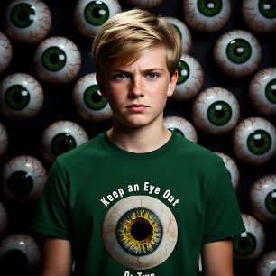 Behålla för Creepy-anpassade och Öga ut T Shirt