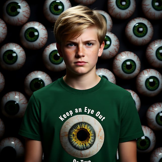 Behålla för Creepy-anpassade och Öga ut T Shirt (Creepy customizable Keep an Eye Out T-Shirt)