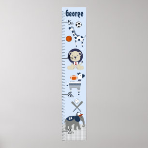 Behålla för diagram över sport- och djurtillväxt v poster