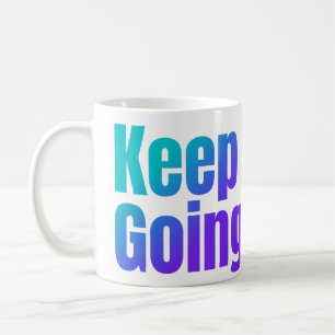 Behålla för färgstark text med inspirationsöverton kaffemugg