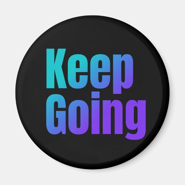 Behålla för färgstark text med inspirationsöverton magnet (Framsidan)